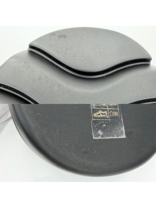 Bottega Veneta Sandals Flash Shoes 43 Rubber Leather Nylon Black Silver